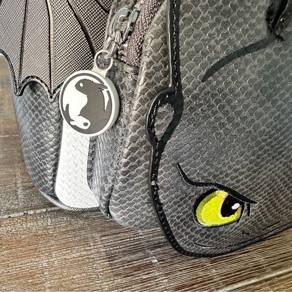 Loungefly How to Train Your Dragon Toothless & Light Fury Mini Backpack NWT - Picture 9 of 12
